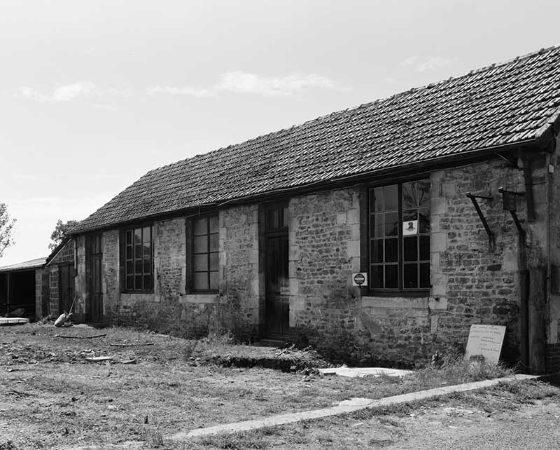 Vue générale, élévation extérieure.- Photographie ancienne, 1993.