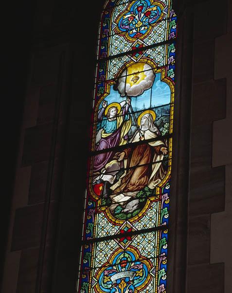 Vue d'ensemble de la baie 10 : transverbération de sainte Thérèse.