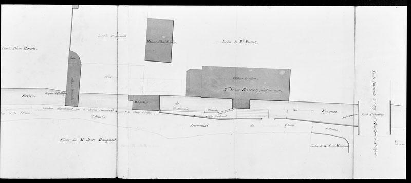 Filature Rosney. Plan de détail.