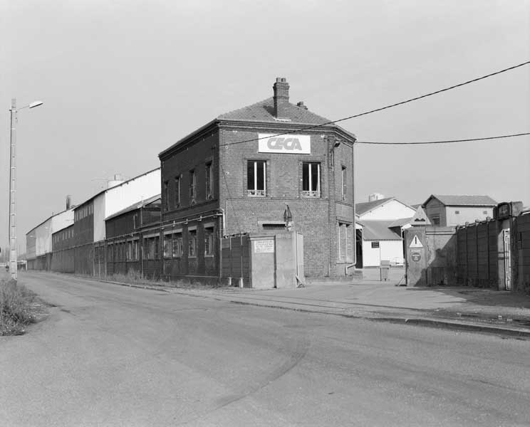 Bureau, laboratoire et atelier de fabrication (3), dit de fabrication des perlites. Vue prise du sud-ouest.