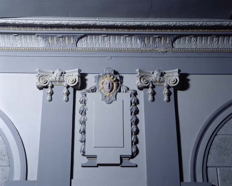 Ancien hall, détail : décor.