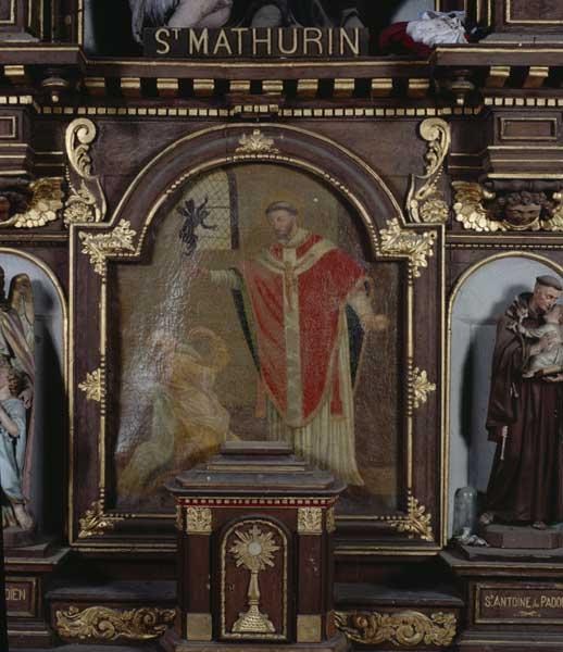 Tableau : saint Mathurin exorcisant une possédée