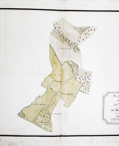 Plan D de la baronnie de Verneillet.