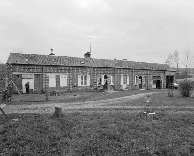 Logement d'ouvriers. Elévation extérieure ouest.