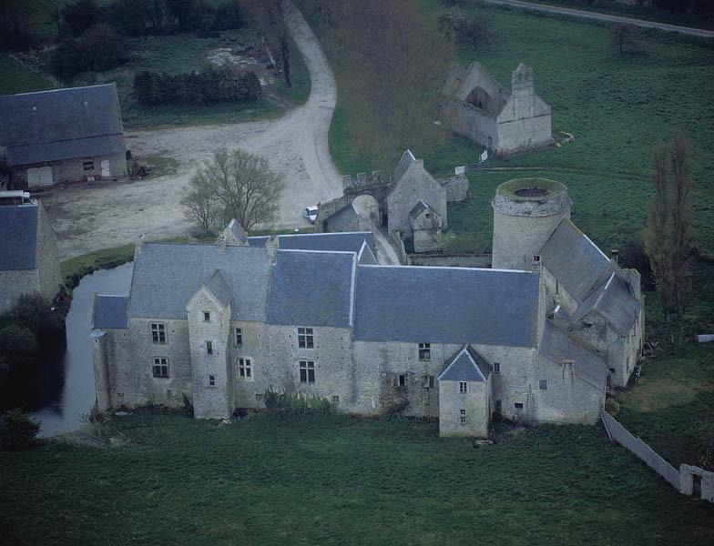 Vue aérienne, côté nord.