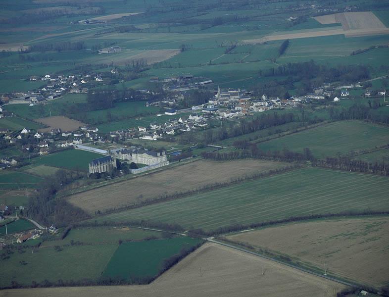 Vue aérienne du site.