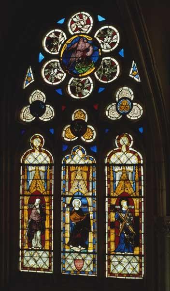 Vue d'ensemble de la baie 2 : saint Paul, saint Jacques le mineur, saint André.