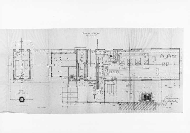 Cartonnerie de Honfleur. Plan général.- Plan, avril 1902. (AD Calvados. Z 2066).
