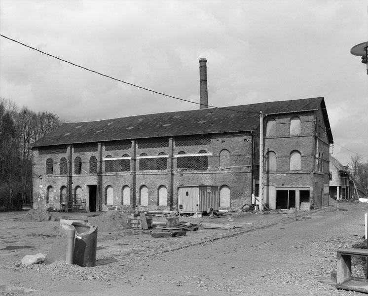 Atelier de fabrication de la filature, devenu pièce de séchage. Vue prise du sud.