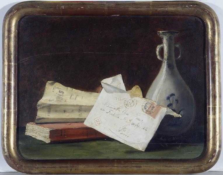 Tableau : nature morte à l'enveloppe