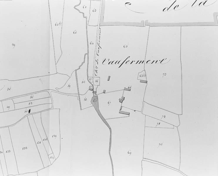 Plan-masse, ancienne commune de Sainte-Gauburge, section C.