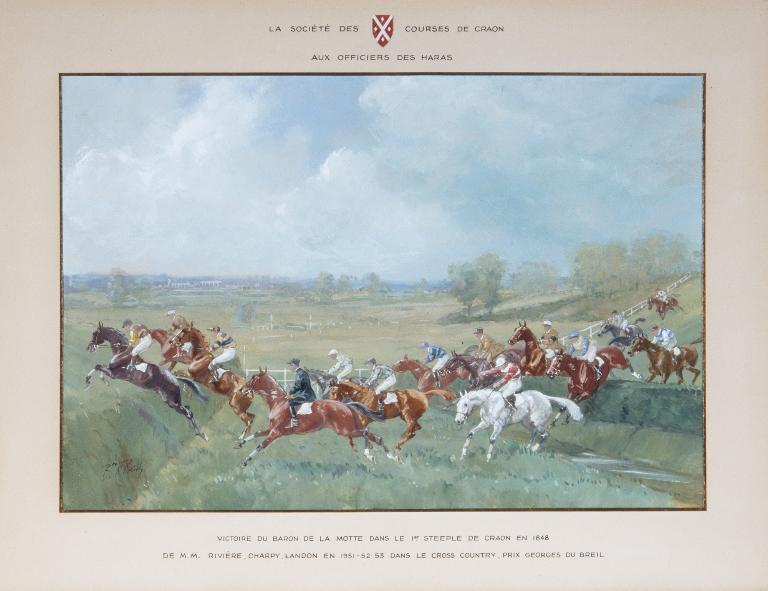 Dessin : Course de chevaux