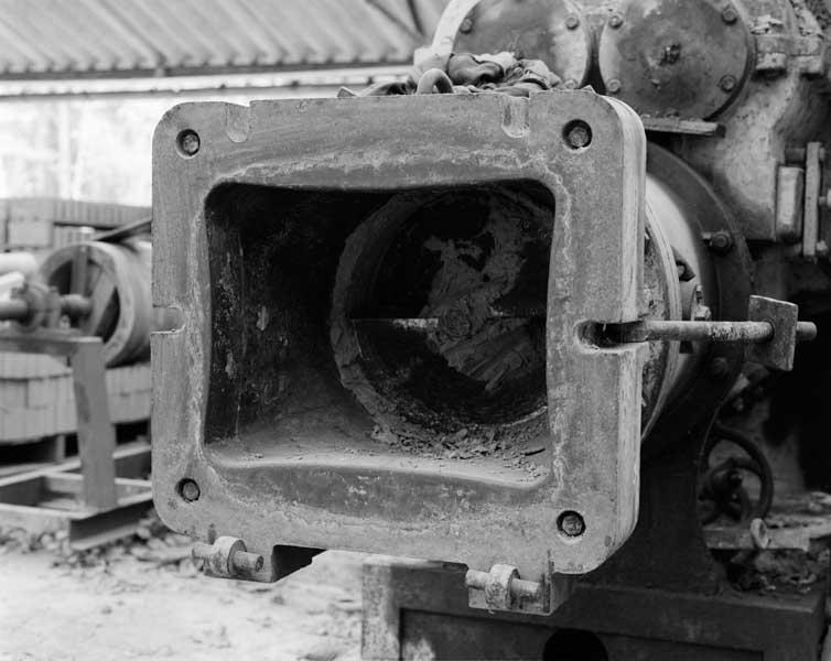 Etireuse, détail de la sortie de l'appareil : propulsion par hélice.