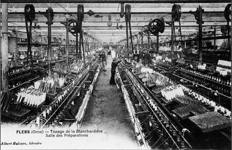 199. LA NORMANDIE. Environs de Flers - CALIGNY- L'usine d'amianthe.- Carte postale, éd. Levasseur, Flers (Orne). (Collection particulière P. Coftier).