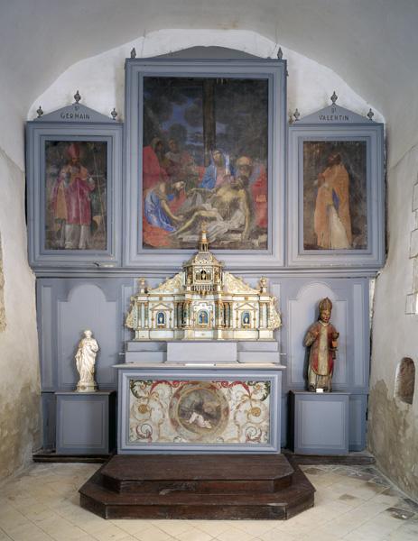 Ensemble du maître-autel : autel, tabernacle, retable