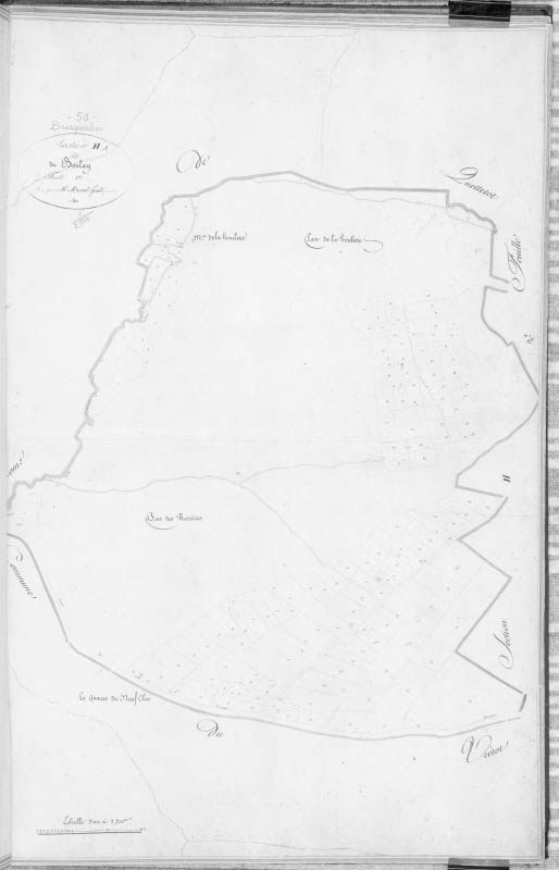 Cadastre, section H1.- Plan cadastral, 1825.