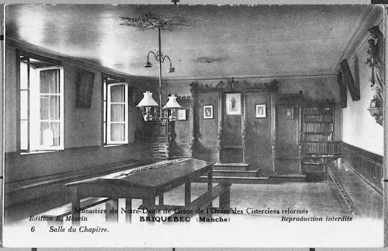 6. Salle du Chapitre.- Carte postale, s.d., début 20e siècle. (Collection particulière).
