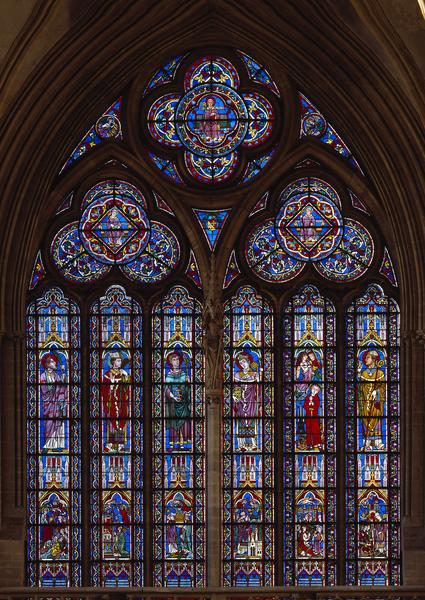 Vue d'ensemble de la baie 118 : six saints évêques et martyrs.