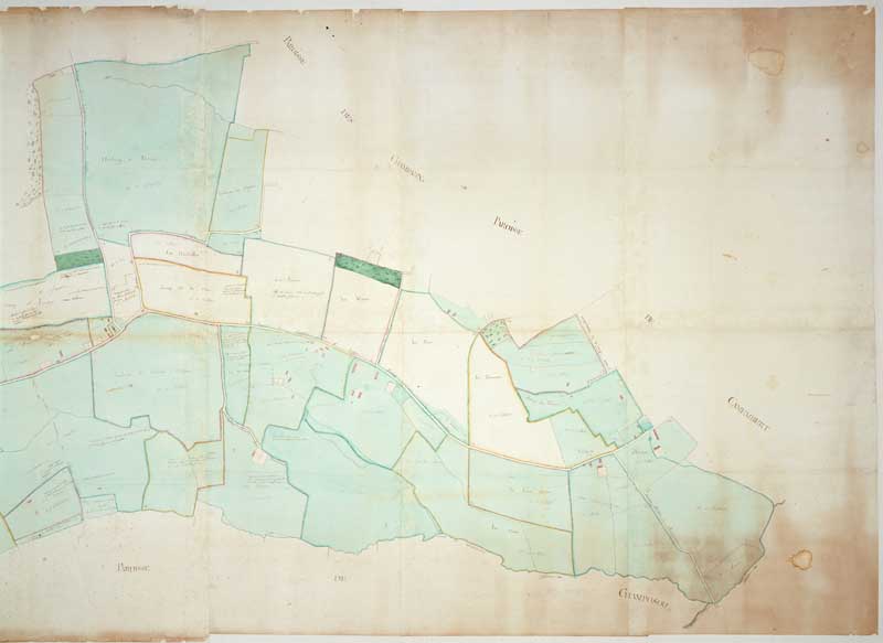 Plan de la paroisse de Saint-Léger.- Plan cadastral. (AD Orne. A supp. 37).