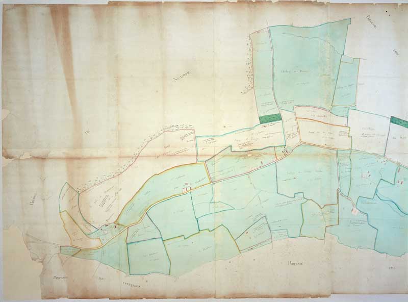 Plan de la paroisse de Saint-Léger.- Plan cadastral. (AD Orne. A supp. 37).