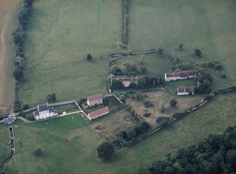 Vue aérienne de l'Abbaye.