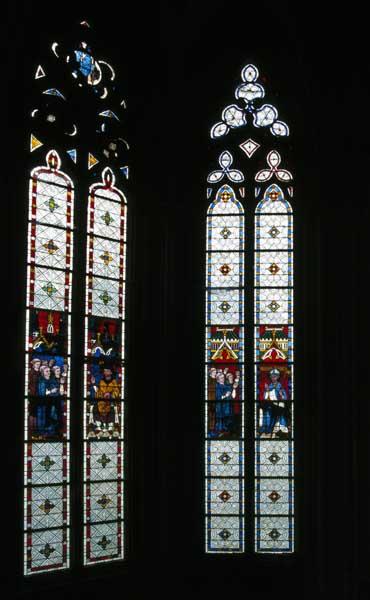 Vue d'ensemble de la baie 12 : saint Augustin remettant sa règle.