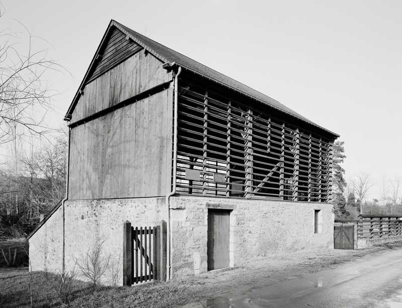 Le Hameau Gaugain. Tannerie Lefèvre. Pièce de séchage (2), vue prise du sud-est, après restauration. ; Pièce de séchage (2), vue prise du sud-est, après restauration.