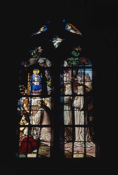 Vue d'ensemble de la baie 2 : Apparition à la vierge qui va enfanter.