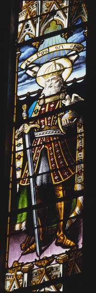 Détail de la baie 117 : saint Victor.