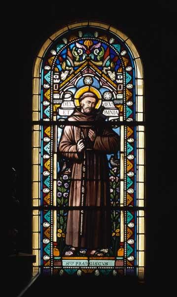 Verrière à personnages : Saint François d'Assise