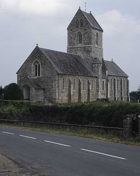 Eglise,vue prise du sud-ouest.