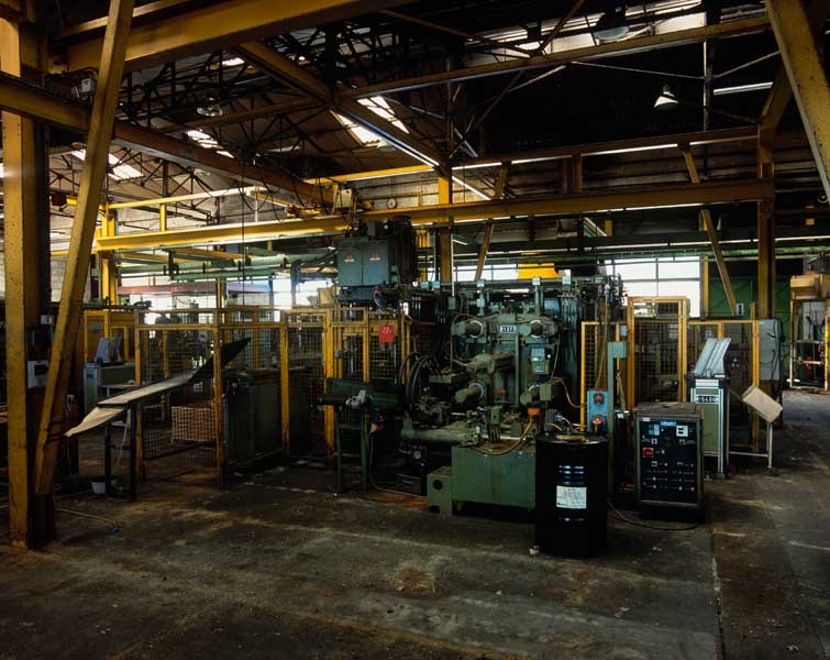 Atelier de fabrication dit fonderie. Vue intérieure.