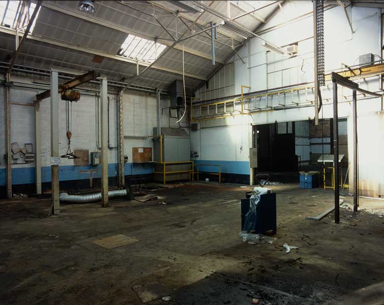Atelier de fabrication dit atelier de dégraissage, vue intérieure.