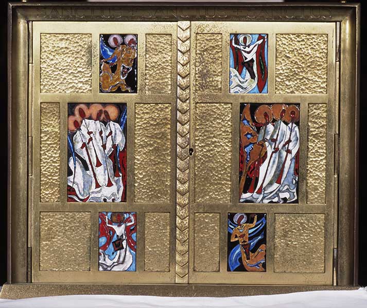 Tabernacle réalisé en 1956, vue d'ensemble.