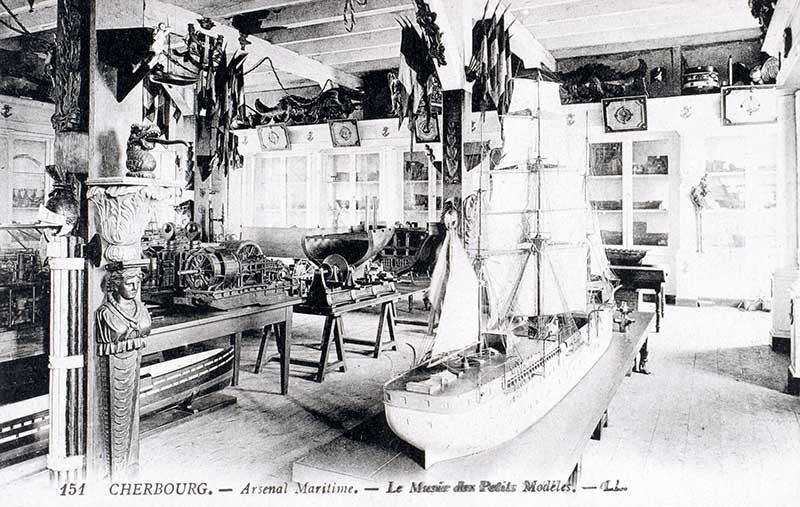 151 Arsenal Maritime. - Le musée des Petits Modèles.- Carte postale, LL. (AD Manche. Série FI).