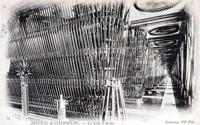 54 ARSENAL de CHERBOURG. La Salle d'Armes.- Carte postale, Collection ND Phot. (AD Manche. Série FI).
