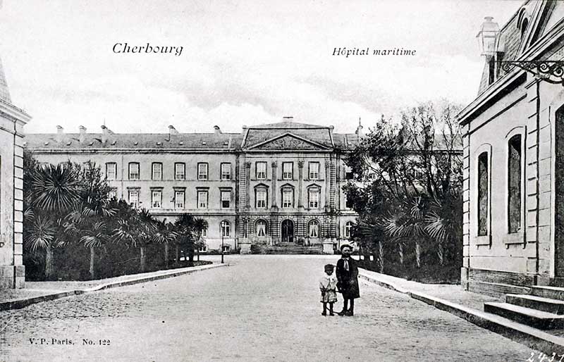 122 Hôpital Maritime.- Carte postale, V. P. Paris. (AD Manche. Série FI).