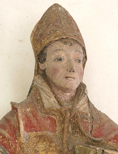 Détail : tête du saint.