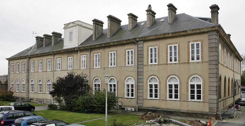 Vue générale de la façade postérieure.