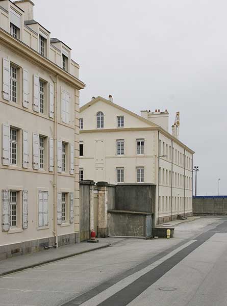 Vue du pavillon d'administration prise du sud-est.
