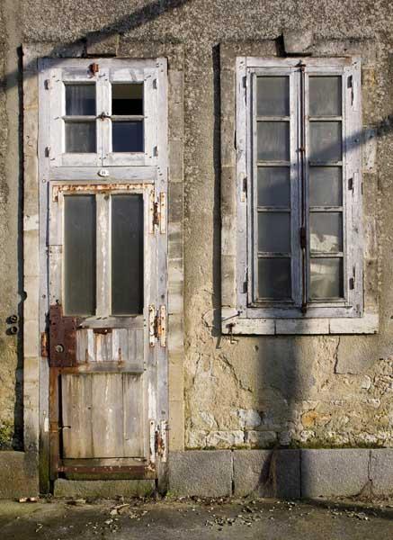 Bâtiment dit 'le Rosaire'. Elévation ouest. Détail d'une cellule.