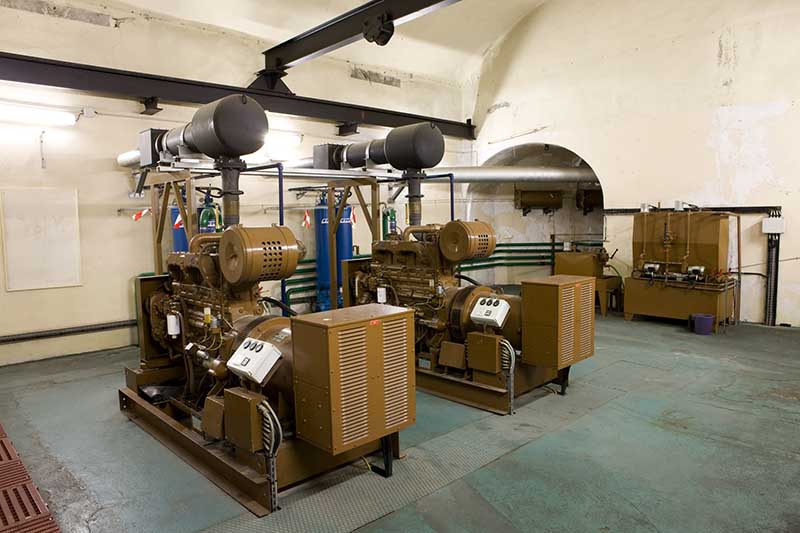 Salle du groupe électrogène.