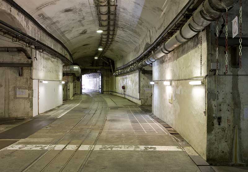Vue du tunnel prise de l'est.