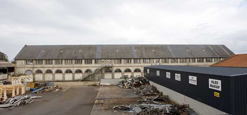 Bâtiment 1. Vue prise du sud-est.