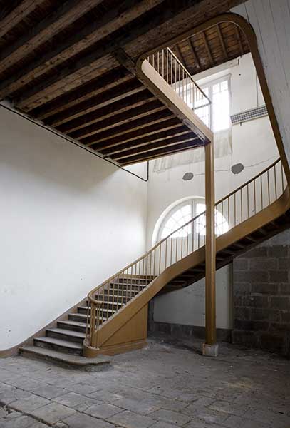 Bâtiment 1. Escalier intérieur.