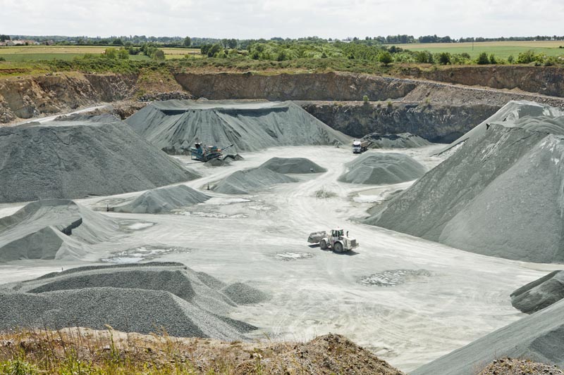 Aire de stockage des produits finis, vue de l'est.