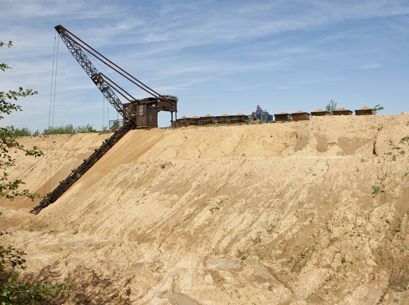 Excavation et excavateur.