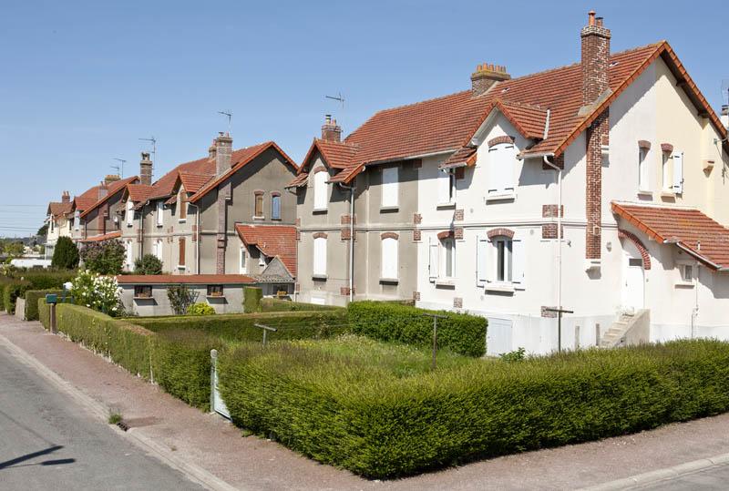 Cité ouvrière (2). Rue d'Aquitaine. Vue prise du sud-ouest.