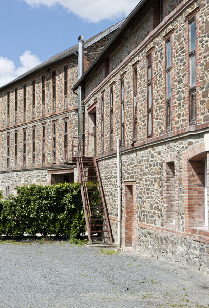 Bâtiment des hâloirs de l'ancienne fromagerie, partie centrale, vue du sud.