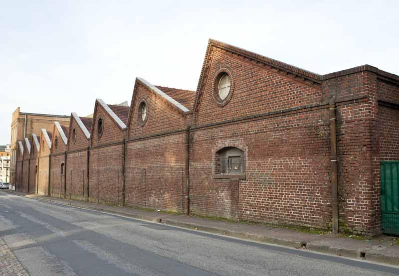 Atelier de fabrication de la filature. Elévations extérieures ouest sur rue.